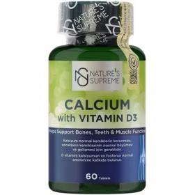کلسیم با ویتامین D3 نیچرز Natures Supreme 60تایی