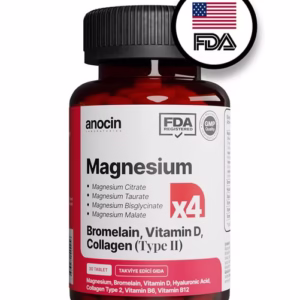قرص منیزیم آنوسین مدل MAGNEZYUM X4 بسته ۳۰ عددی
