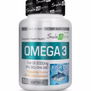 سافت ژل امگا۳ ۲۰۰۰ میلی گرم Suda Vitamin - بسته ۵۰ عددی