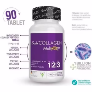 بسته مزیت 2 تکه قرص کلاژن 90 مولتی فرم برند Suda Collagen ( کلاژن در آب ) در دسته کلاژن