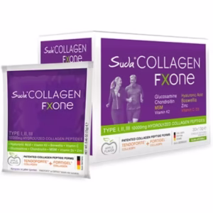 ساشه Fxone Apple Aroma Collagen 12gx30 (کلاژن - MSM - گلوکوزامین - کندرویتین - عصاره Akgünlük) برند Suda Collagen ( کلاژن در آب ) در دسته کلاژن