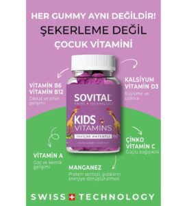 مولتی ویتامین کودکان سوویتال SOVITALSovital Kids Vitamins 60 Gummies