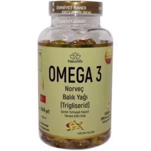 کپسول امگا 3 نیچرلایف تعداد 200 عددی exp2028.01 Naturlife OMEGA3