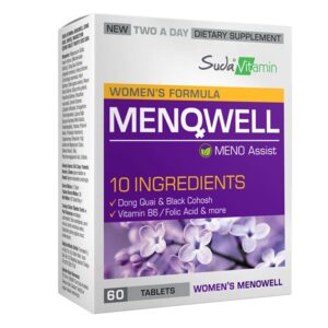 قرص ویتامین در آب منوول، ۶۰ عددیSUDA VİTAMİN Suda Vitamin Menowell 60 Tablet