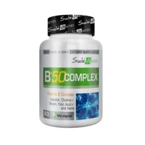 کپسول گیاهی سودا ویتامین B-50 کمپلکس 60 عددیSuda Vitamin B-50 complex 60 herbal Capsules