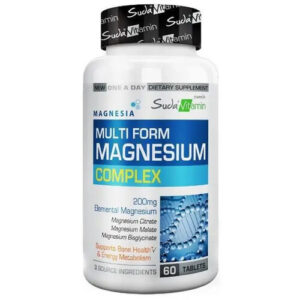 قرص مولتی فرم ویتامین منیزیم سودا ۲۰۰ میلی‌گرم، ۶۰ قرصSUDA VITAMIN MULTI FORM MAGNESIUM COMPLEX 200 MG 60 TABLET