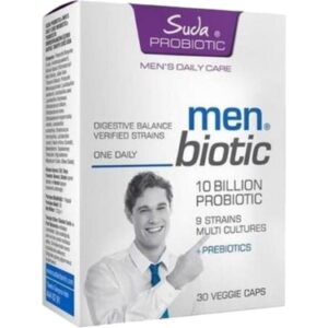 کپسول‌های گیاهی ویتامین پروبیوتیک مخصوص آقایان بایوتیک، ۳۰ عددی Vitamin Probiotic Men Biotic 30 Veggie Kapsül