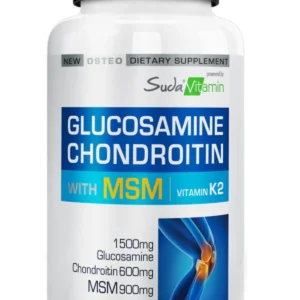 گلوکزامین کندرویتین به همراه MSM ویتامین K2  سودا ویتامین 90عددی Suda Vitamin Glucosamine Chondroitin with MSM Vitamin K2 90 Tablet