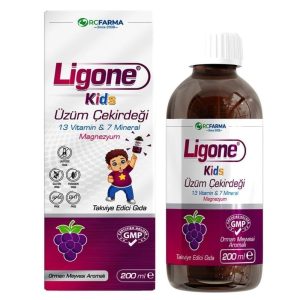 شربت مولتی ویتامین اشتها آور بذر انگور 11LIGONE KIDS UZUM CEKIRDEGI 200 ML