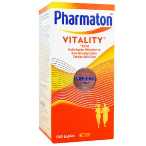 فارماتون 100 عددی ویتالیتی جینسینک اصل آلمانی شرکت sonafi Pharmaton Vitality Ginseng G115