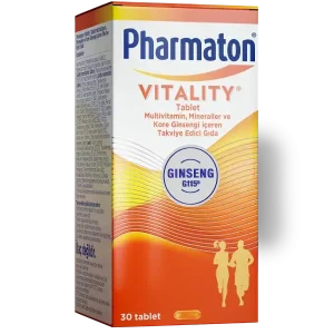 قرص فارماتون ویتالیتی ۳۰ عددی اصل آلمانی شرکت sonafi Pharmaton VITALITY Gınseng