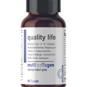 قرص مولتی کلاژن Quality Life بسته ۹۰ عددی